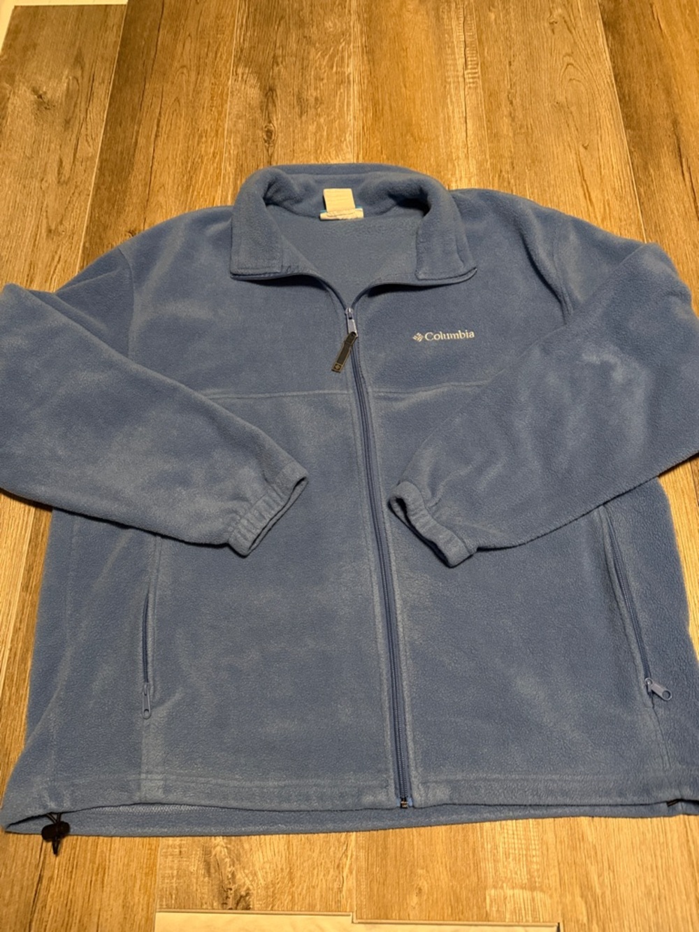 Columbia Light Blue Full-Zip Fleece Jacket